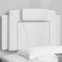 Weißes gepolstertes Bettkopfteil aus Kunstleder, 90 cm von , Kopf- und Fußteile - Ref: Foro24-374768, Preis: 43,81 €, Rabatt: %
