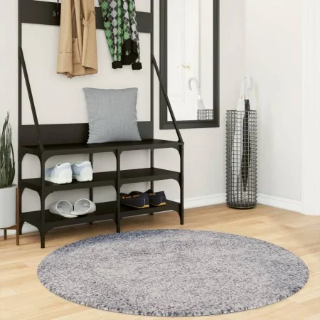 Moderner Langflor-Shaggy-Teppich PAMPLONA blau Ø 120 cm von , Teppiche - Ref: Foro24-375333, Preis: 39,58 €, Rabatt: %