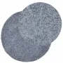 Moderner Langflor-Shaggy-Teppich PAMPLONA blau Ø 120 cm von , Teppiche - Ref: Foro24-375333, Preis: 39,58 €, Rabatt: %