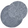 Moderner Langflor-Shaggy-Teppich PAMPLONA blau Ø 80 cm von , Teppiche - Ref: Foro24-375331, Preis: 23,30 €, Rabatt: %