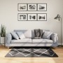 PAMPLONA moderner Langflorteppich Schwarz und Creme 120x120cm von , Teppiche - Ref: Foro24-375409, Preis: 49,42 €, Rabatt: %