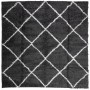 PAMPLONA moderner Langflorteppich Schwarz und Creme 120x120cm von , Teppiche - Ref: Foro24-375409, Preis: 49,42 €, Rabatt: %