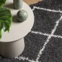 PAMPLONA moderner Langflorteppich Schwarz und Creme 120x120cm von , Teppiche - Ref: Foro24-375409, Preis: 49,42 €, Rabatt: %