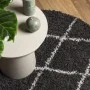 Moderner Hochflorteppich PAMPLONA Schwarz und Creme Ø 120 cm von , Teppiche - Ref: Foro24-375421, Preis: 32,10 €, Rabatt: %