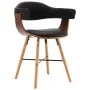 Esszimmerstühle 2 Stk. Kunstleder und gebogenes Holz schwarz von vidaXL, Essstühle - Ref: Foro24-283137, Preis: 216,36 €, Rab...