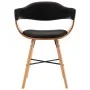Esszimmerstühle 2 Stk. Kunstleder und gebogenes Holz schwarz von vidaXL, Essstühle - Ref: Foro24-283137, Preis: 216,36 €, Rab...