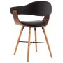 Esszimmerstühle 2 Stk. Kunstleder und gebogenes Holz schwarz von vidaXL, Essstühle - Ref: Foro24-283137, Preis: 208,77 €, Rab...