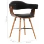 Dining chairs 2 units synthetic leather and curved black wood by vidaXL, dining chairs - Ref: Foro24-283137, Price: 216,36 €,...