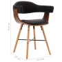 Esszimmerstühle 2 Stk. Kunstleder und gebogenes Holz schwarz von vidaXL, Essstühle - Ref: Foro24-283137, Preis: 208,77 €, Rab...
