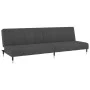 Dunkelgraues 2-Sitzer-Schlafsofa aus Samt von , Sofas - Ref: Foro24-375875, Preis: 257,40 €, Rabatt: %