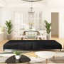 2-Sitzer-Schlafsofa aus schwarzem Samt von , Sofas - Ref: Foro24-375880, Preis: 257,60 €, Rabatt: %