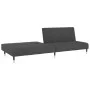 Dunkelgraues 2-Sitzer-Schlafsofa aus Samt von , Sofas - Ref: Foro24-375875, Preis: 257,40 €, Rabatt: %