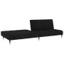 2-Sitzer-Schlafsofa aus schwarzem Samt von , Sofas - Ref: Foro24-375880, Preis: 252,64 €, Rabatt: %