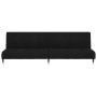 Sofá cama de 2 plazas terciopelo negro de , Sofás - Ref: Foro24-375880, Precio: 257,74 €, Descuento: %