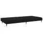 Sofá cama de 2 plazas terciopelo negro de , Sofás - Ref: Foro24-375880, Precio: 257,74 €, Descuento: %