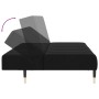 Sofá cama de 2 plazas terciopelo negro de , Sofás - Ref: Foro24-375880, Precio: 257,74 €, Descuento: %