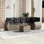 6-teiliges Gartenmöbel-Set und graue synthetische Rattankissen von , Gartensets - Ref: Foro24-3257327, Preis: 389,51 €, Rabat...