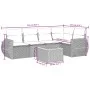 6-teiliges Gartenmöbel-Set und graue synthetische Rattankissen von , Gartensets - Ref: Foro24-3257327, Preis: 389,51 €, Rabat...