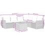 Set de comedor de jardín 7 pzas y cojines ratán sintético negro de , Conjuntos de jardín - Ref: Foro24-3257350, Precio: 447,5...