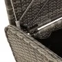 Storage bench with gray synthetic rattan cushion 80x51x52 cm by , garden benches - Ref: Foro24-365731, Price: 134,42 €, Disco...