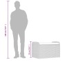 Storage bench with gray synthetic rattan cushion 80x51x52 cm by , garden benches - Ref: Foro24-365731, Price: 143,17 €, Disco...