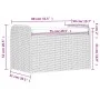 Storage bench with gray synthetic rattan cushion 80x51x52 cm by , garden benches - Ref: Foro24-365731, Price: 134,42 €, Disco...