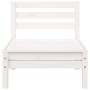 3-seater garden sofa in solid white pine wood by , Modular outdoor sofas - Ref: Foro24-838034, Price: 126,76 €, Discount: %
