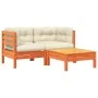 2-seater garden sofa with cushions and footrest by , Modular outdoor sofas - Ref: Foro24-838178, Price: 234,90 €, Discount: %