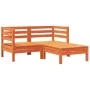 2-seater garden sofa with cushions and footrest by , Modular outdoor sofas - Ref: Foro24-838178, Price: 234,90 €, Discount: %