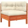 2-seater garden sofa with cushions and footrest by , Modular outdoor sofas - Ref: Foro24-838178, Price: 234,90 €, Discount: %