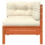 2-seater garden sofa with cushions and footrest by , Modular outdoor sofas - Ref: Foro24-838178, Price: 234,90 €, Discount: %