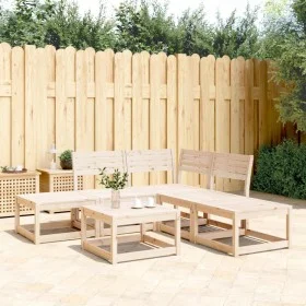 Gartensofa-Set 5-teilig aus massivem Kiefernholz von , Gartensets - Ref: Foro24-3216955, Preis: 291,56 €, Rabatt: %