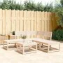 Juego de sofás de jardín 5 piezas madera maciza de pino de , Conjuntos de jardín - Ref: Foro24-3216955, Precio: 291,30 €, Des...