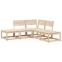 Garden sofa set 5 pieces solid pine wood by , Garden sets - Ref: Foro24-3216955, Price: 295,26 €, Discount: %