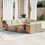 9-piece garden sofa set with beige synthetic rattan cushions by , Garden sets - Ref: Foro24-3259909, Price: 622,65 €, Discoun...
