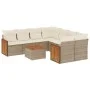 9-piece garden sofa set with beige synthetic rattan cushions by , Garden sets - Ref: Foro24-3259909, Price: 622,55 €, Discoun...