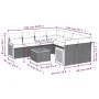 9-teiliges Gartensofa-Set mit beigen synthetischen Rattankissen von , Gartensets - Ref: Foro24-3259909, Preis: 622,55 €, Raba...