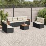 8-piece garden sofa set and black synthetic rattan cushions by , Garden sets - Ref: Foro24-3259977, Price: 490,36 €, Discount: %