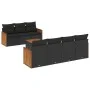 8-teiliges Gartensofa-Set und schwarze synthetische Rattankissen von , Gartensets - Ref: Foro24-3259885, Preis: 501,97 €, Rab...