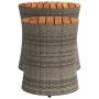 Garten-Beistelltische 2 Stück graue Rattan-Holzoberfläche von , Gartentische - Ref: Foro24-366289, Preis: 153,77 €, Rabatt: %