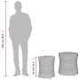 Garten-Beistelltische 2 Stück graue Rattan-Holzoberfläche von , Gartentische - Ref: Foro24-366289, Preis: 153,77 €, Rabatt: %