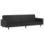 2-Sitzer-Schlafsofa aus schwarzem Kunstleder von , Sofas - Ref: Foro24-375951, Preis: 263,99 €, Rabatt: %