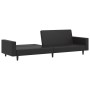 Sofá cama de 2 plazas cuero sintético negro de , Sofás - Ref: Foro24-375951, Precio: 268,49 €, Descuento: %