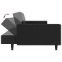 2-Sitzer-Schlafsofa aus schwarzem Kunstleder von , Sofas - Ref: Foro24-375951, Preis: 263,99 €, Rabatt: %