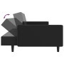 Sofá cama de 2 plazas cuero sintético negro de , Sofás - Ref: Foro24-375951, Precio: 268,49 €, Descuento: %