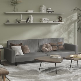 2-Sitzer-Schlafsofa aus grauem Kunstleder von , Sofas - Ref: Foro24-375953, Preis: 271,23 €, Rabatt: %