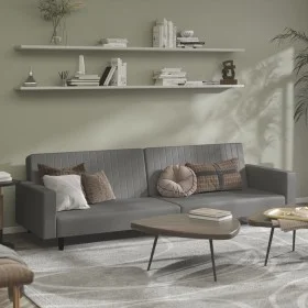 2-Sitzer-Schlafsofa aus grauem Kunstleder von , Sofas - Ref: Foro24-375953, Preis: 265,17 €, Rabatt: %
