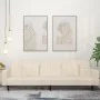 2-seater sofa bed with two cream velvet pillows by , Sofas - Ref: Foro24-375823, Price: 277,03 €, Discount: %