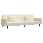 2-seater sofa bed with two cream velvet pillows by , Sofas - Ref: Foro24-375823, Price: 281,89 €, Discount: %