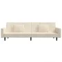 2-seater sofa bed with two cream velvet pillows by , Sofas - Ref: Foro24-375823, Price: 277,03 €, Discount: %